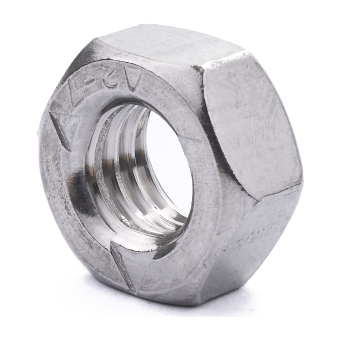 Prevailing torque nut, stainless steel