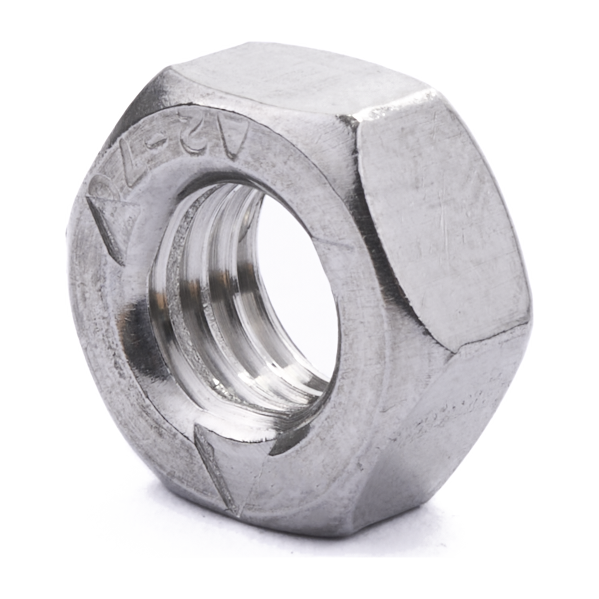 Prevailing torque nut, stainless steel