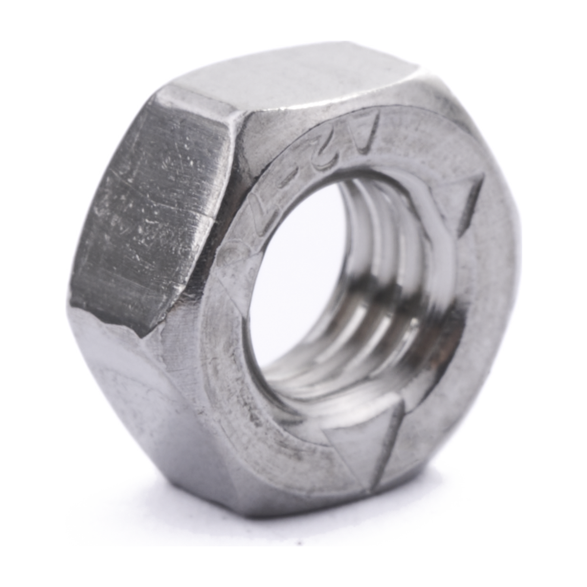 Prevailing torque nut, stainless steel