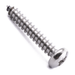 Pan head self-tapping screw with Pozi drive, stainless steel