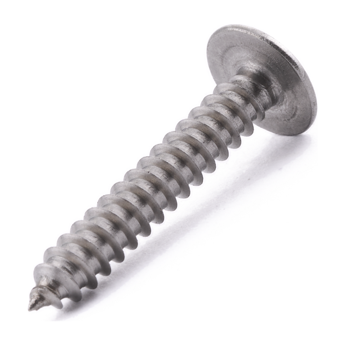 Flange head self-tapping screw with Pozi drive, A2 (304) stainless steel