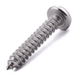 Pan head self-tapping screw with six lobe drive, ISO 14585-C, A2 (304) stainless steel