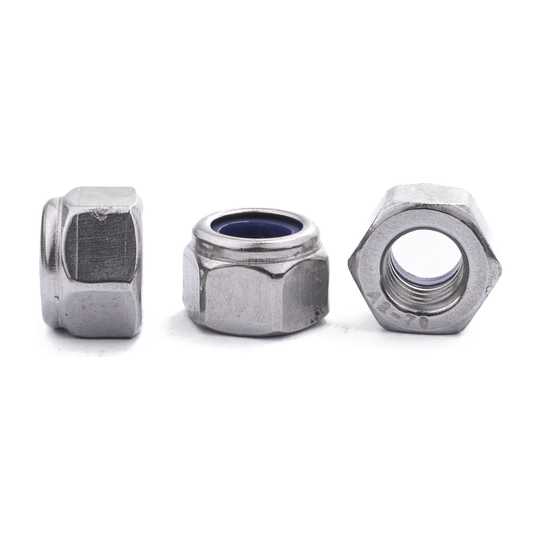 Nyloc insert lock nut (type P), DIN 982, stainless steel