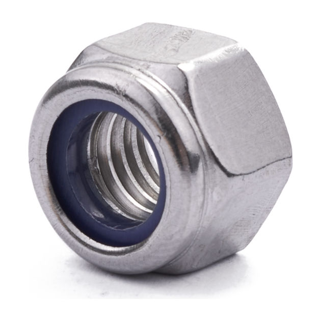 Nyloc insert lock nut (type P), DIN 982, stainless steel