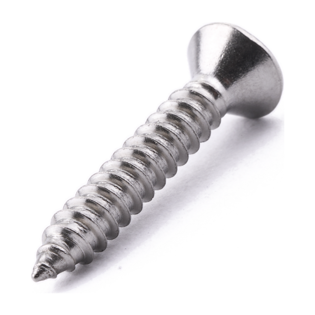 Countersunk self-tapping screw with Pozi drive, stainless steel