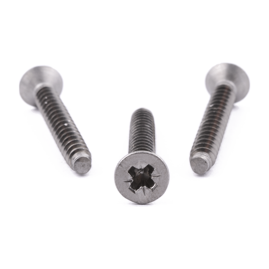 4.2 X 32 Poz Csk Tapping Screw DIN 7982-F A2 Stainless Steel