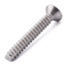 Countersunk self-tapping screw, Pozi drive, blunt point, stainless steel