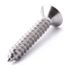 Countersunk self-tapping screw with six lobe drive, ISO 14586-C, stainless steel