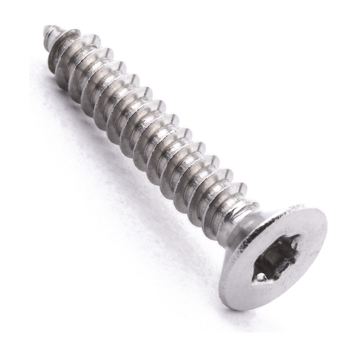 Countersunk self-tapping screw with six lobe drive, ISO 14586-C, stainless steel