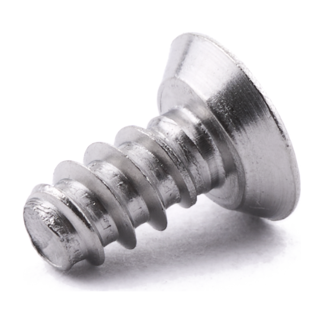 Countersunk truncated self-tapping screw with Pozi drive, A2 (304) stainless steel