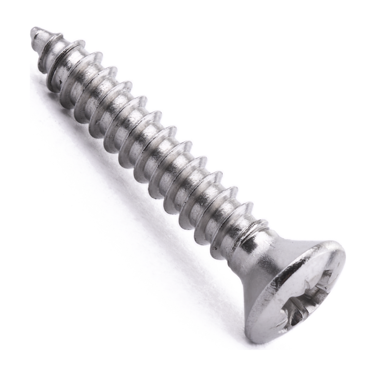 Raised countersunk self-tapping screw with Pozi drive, DIN 7983-C, stainless steel