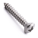 Raised countersunk self-tapping screw with Phillips drive, DIN 7983-C, stainless steel