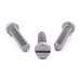 Cheese head machine screw with slotted drive, stainless steel