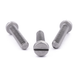 Cheese head machine screw with slotted drive, stainless steel