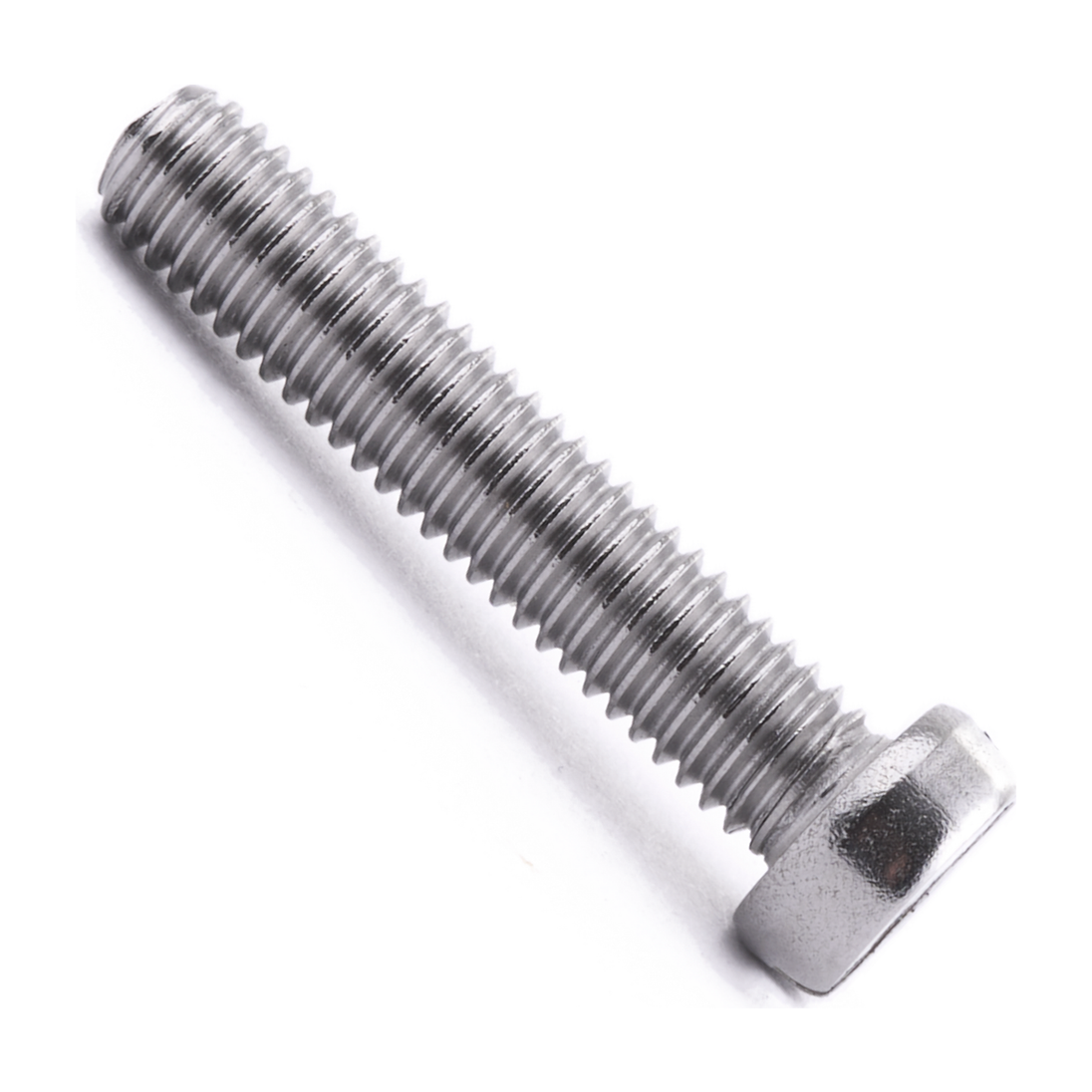 Cheese head machine screw with slotted drive, stainless steel
