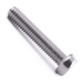 Cheese head machine screw with slotted drive, stainless steel