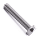 Cheese head machine screw with slotted drive, stainless steel