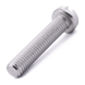 Cheese head machine screw with slotted drive, stainless steel