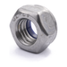 Nyloc insert lock nut, DIN 985, stainless steel