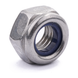 Nyloc insert lock nut, DIN 985, stainless steel