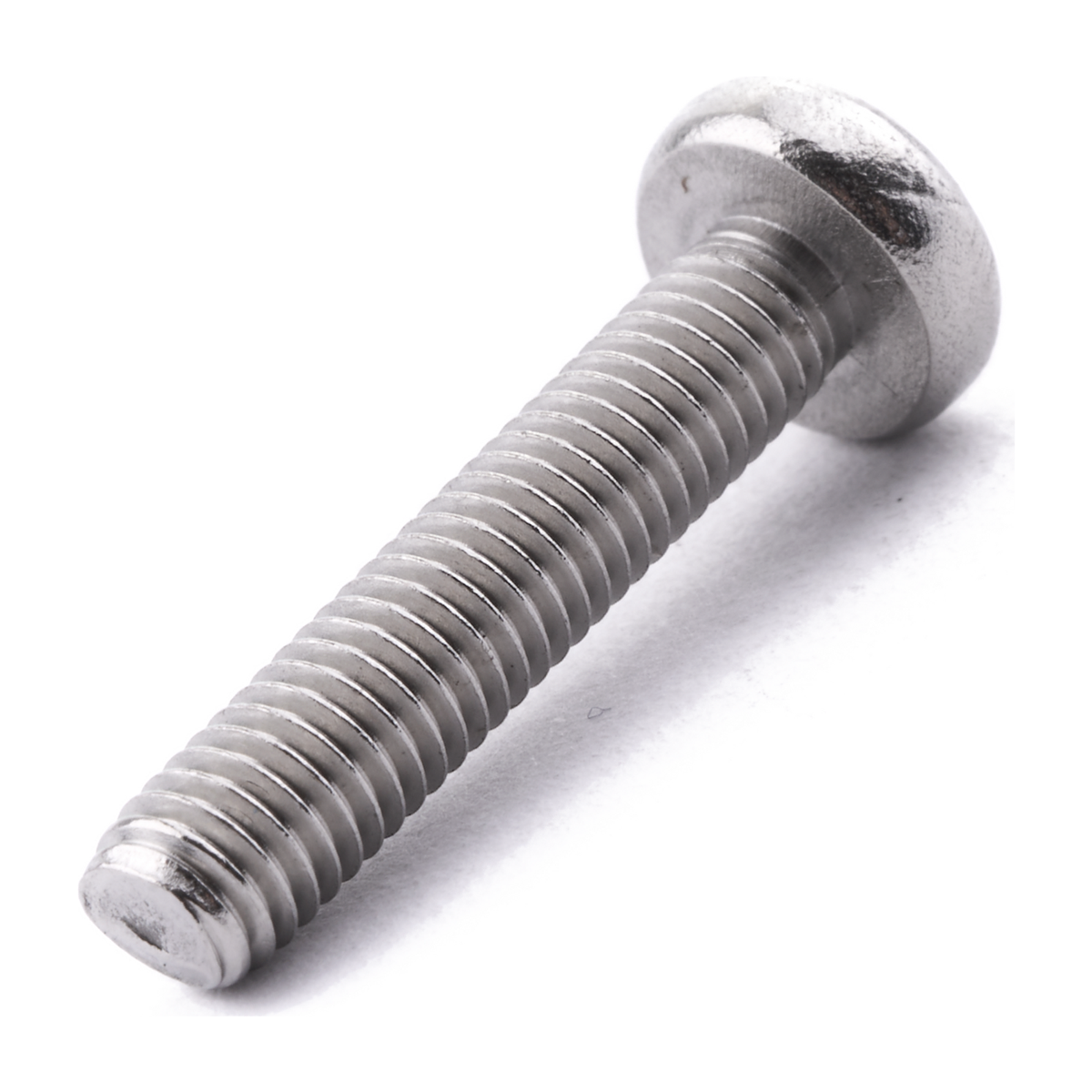 Pan head machine screw with Phillips drive, stainless steel