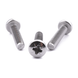 Pan head machine screw with Pozi drive, stainless steel