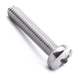 Pan head machine screw with Pozi drive, stainless steel