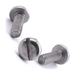 Pan head machine screw with slotted drive, stainless steel