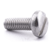 Pan head machine screw with slotted drive, stainless steel