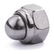Domed nylon insert nut, DIN 986, A2 (304) stainless steel
