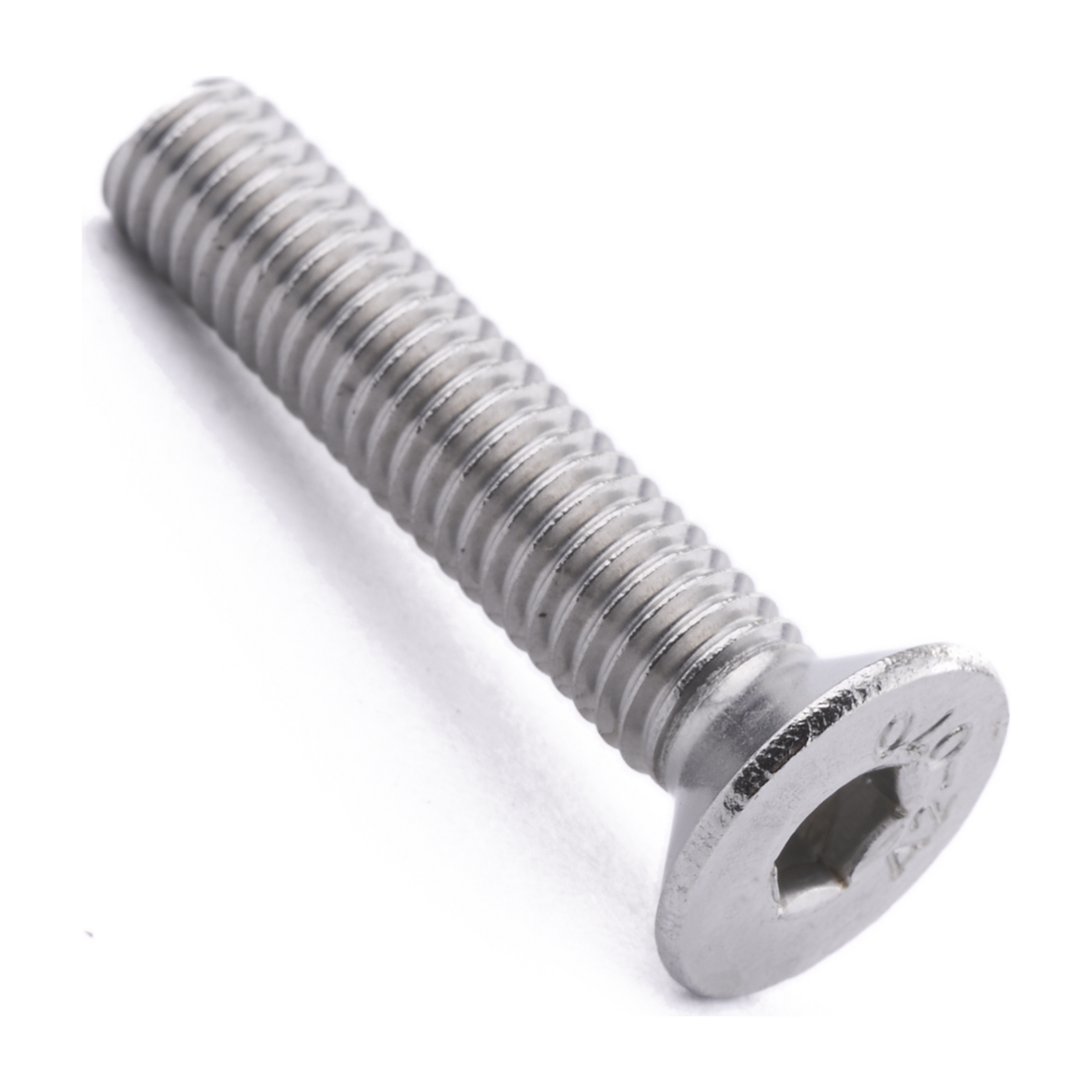 Countersunk screw with hex socket drive, stainless steel