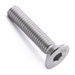 Countersunk screw with hex socket drive, stainless steel