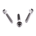 Raised countersunk woodscrew with Pozi drive, DIN 7995, A2 (304) stainless steel