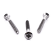 Raised countersunk woodscrew with Pozi drive, DIN 7995, A2 (304) stainless steel
