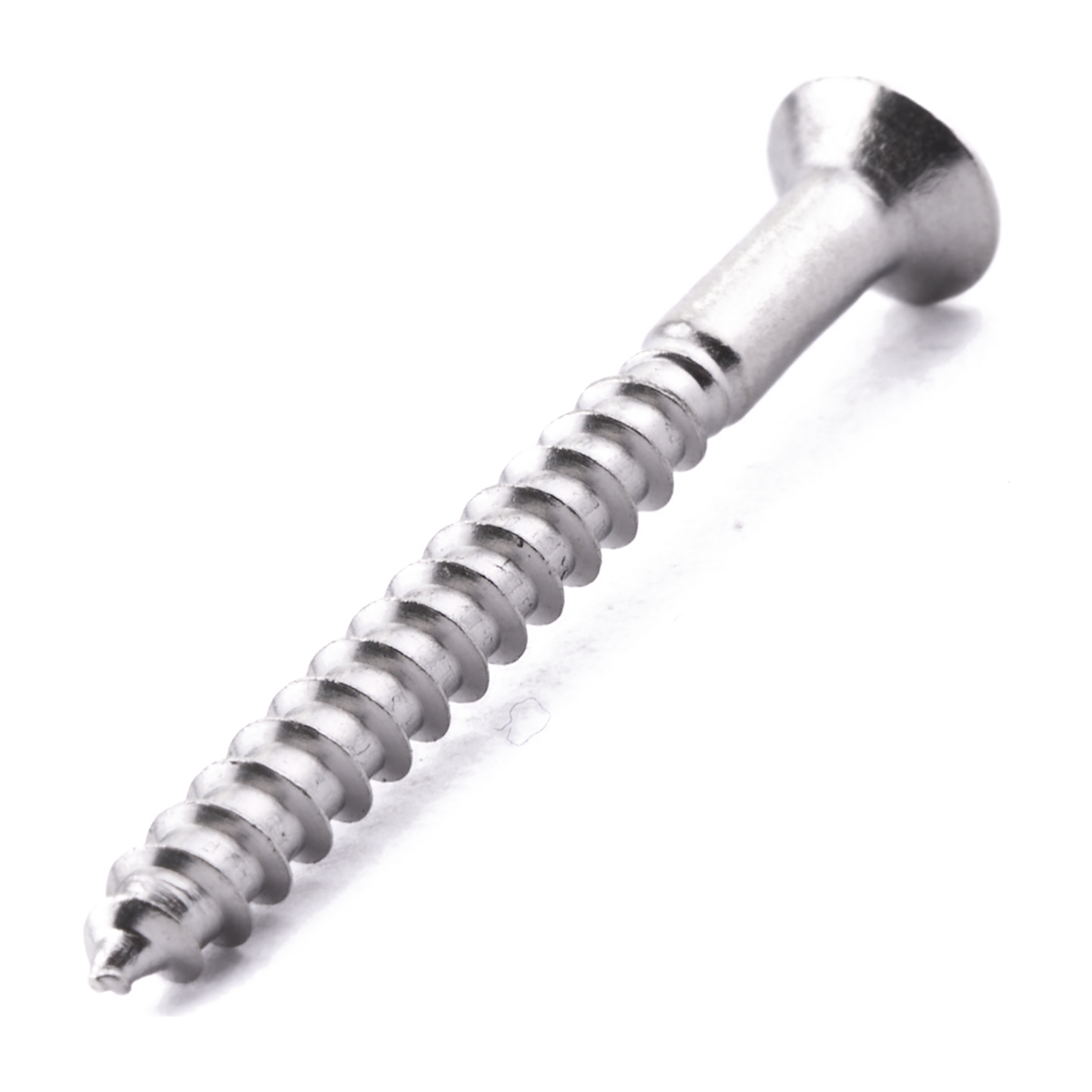 Raised countersunk woodscrew with Pozi drive, DIN 7995, A2 (304) stainless steel