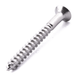 Raised countersunk woodscrew with Pozi drive, DIN 7995, A2 (304) stainless steel