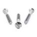 Raised countersunk woodscrew with slotted drive, DIN 95, A2 (304) stainless steel