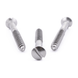 Raised countersunk woodscrew with slotted drive, DIN 95, A2 (304) stainless steel