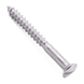 Raised countersunk woodscrew with slotted drive, DIN 95, A2 (304) stainless steel