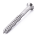 Raised countersunk woodscrew with slotted drive, DIN 95, A2 (304) stainless steel