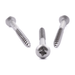 Round head woodscrew with Pozi drive, DIN 7996, A2 (304) stainless steel