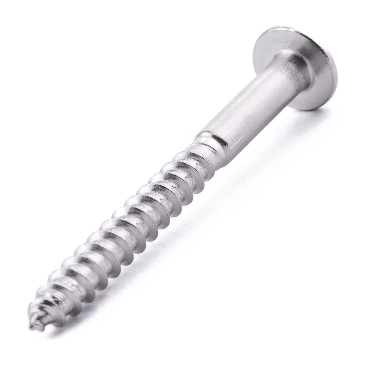 Round head woodscrew with slotted drive, DIN 96, stainless steel