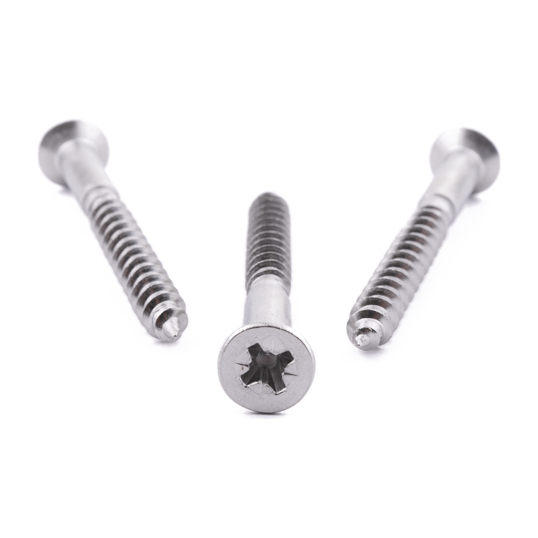 Countersunk woodscrew with Pozi drive, DIN 7997, stainless steel