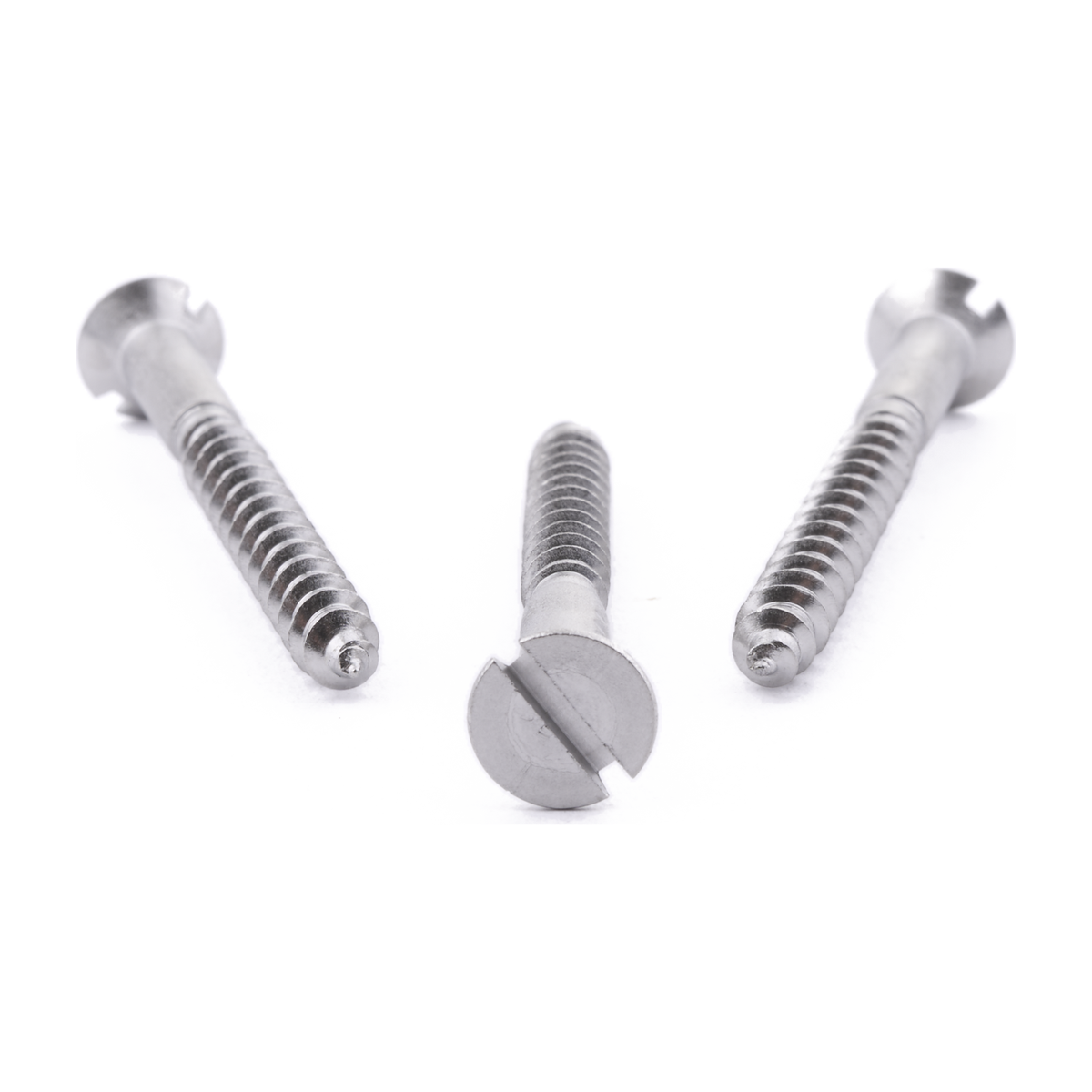 Countersunk woodscrew with slotted drive, DIN 97, stainless steel