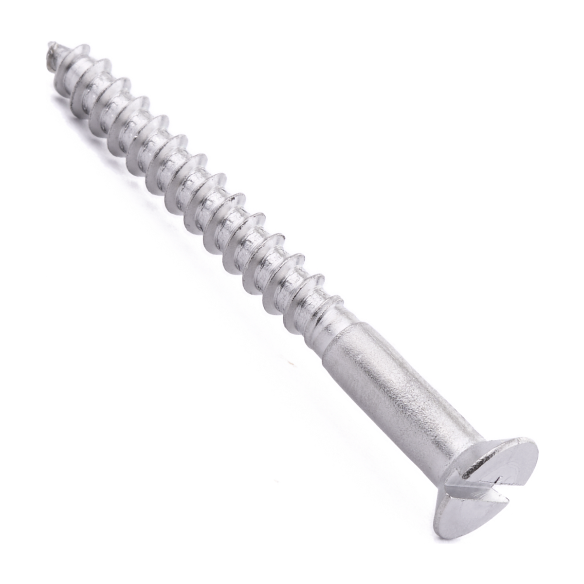 Countersunk woodscrew with slotted drive, DIN 97, stainless steel
