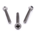 Countersunk chipboard screw with Pozi drive, stainless steel