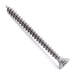 Countersunk chipboard screw with Pozi drive, stainless steel