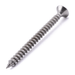 Countersunk chipboard screw with Pozi drive, stainless steel
