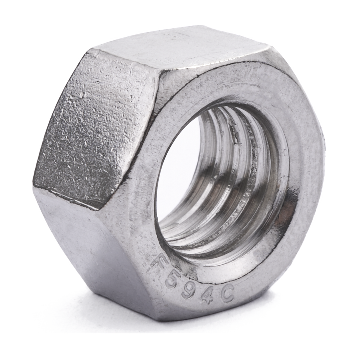 1/2" UNC Hex Full Nut A2 Stainless Steel