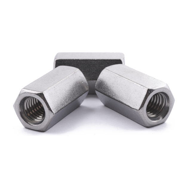 Hex rod connector nut, DIN 6334, stainless steel
